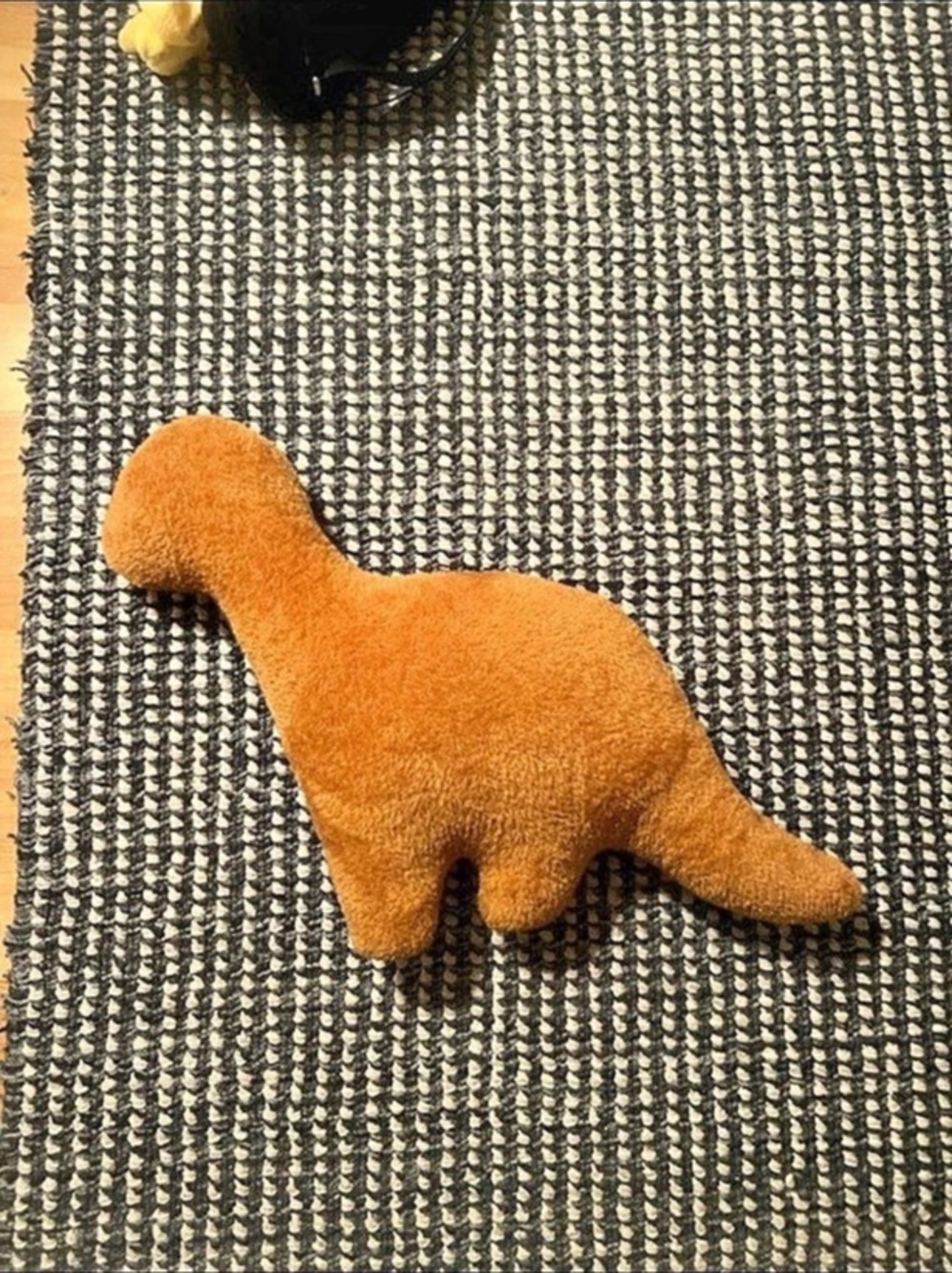 Orange & Brown Dinosaur Plush Toy